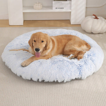 Round Pet Mat Dog Bed Plush Warm Sleep Dog Bed Cathouse Doghouse Meifu Market