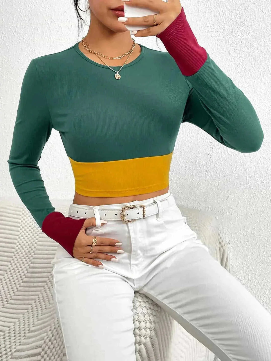 Men's Slim Fit Long Sleeve T-Shirt - O-Neck Casual Pullover M - spring autumn men's o-neck casual t-shirts fashion slim fi...