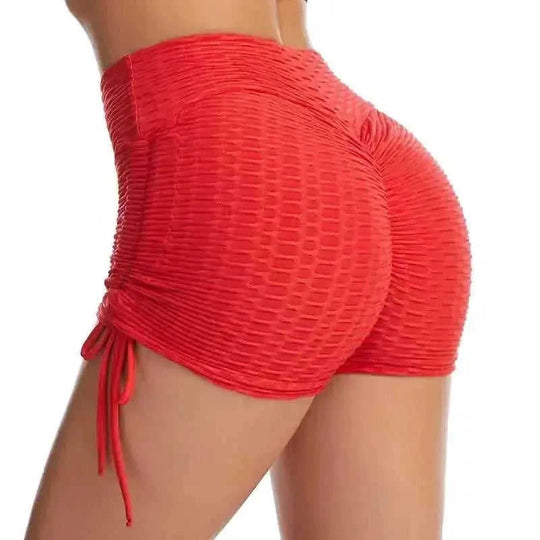 high-waisted compression shorts | seamless workout shorts | moisture-wicking fabric | energy saving