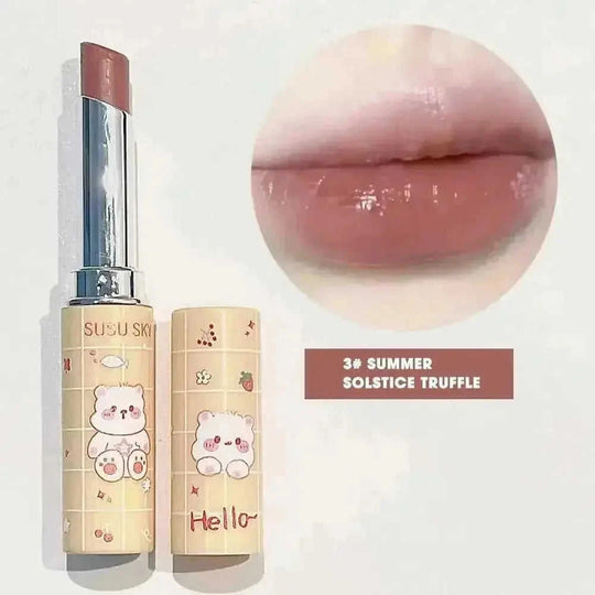 long-lasting non-stick lip glaze | vegan non-stick lipstick | glossy lip stain transfer-proof | energy saving