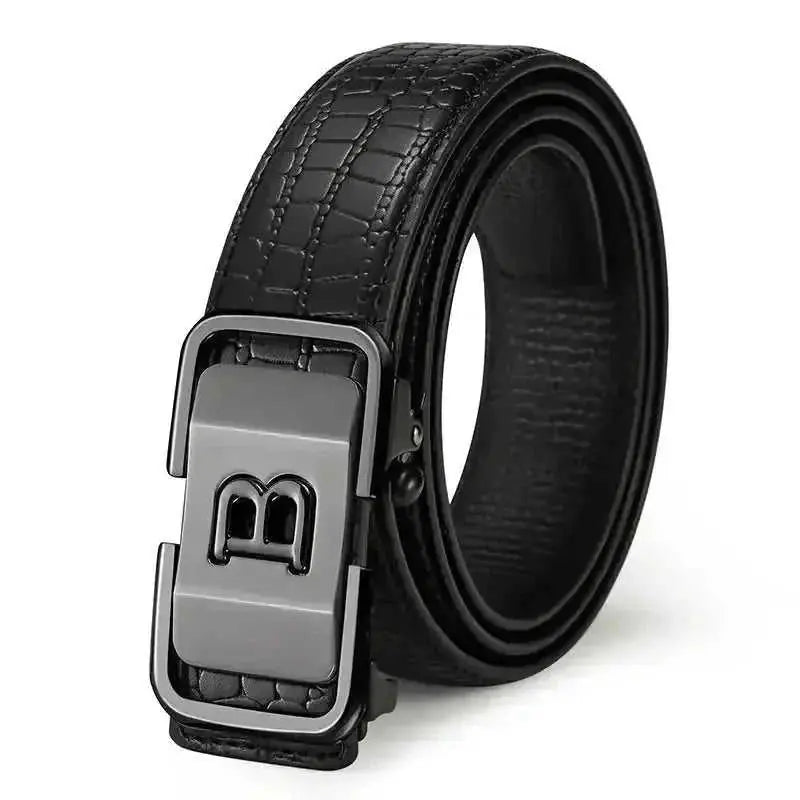 stainless steel buckle mechanism | adjustable belt for men | casual and business wear | energy saving