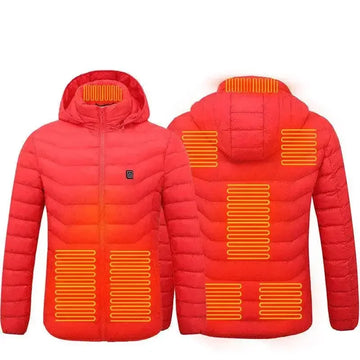 usb heated jacket | electric heating coat for men | rechargeable thermal clothing | energy saving
