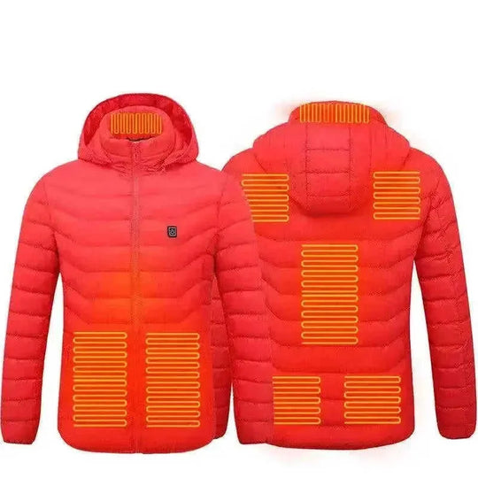 usb heated jacket | electric heating coat for men | rechargeable thermal clothing | energy saving