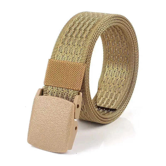 Men's And Women's Canvas Belt Metal-free Smooth Buckle Tactical Belt Meifu Market