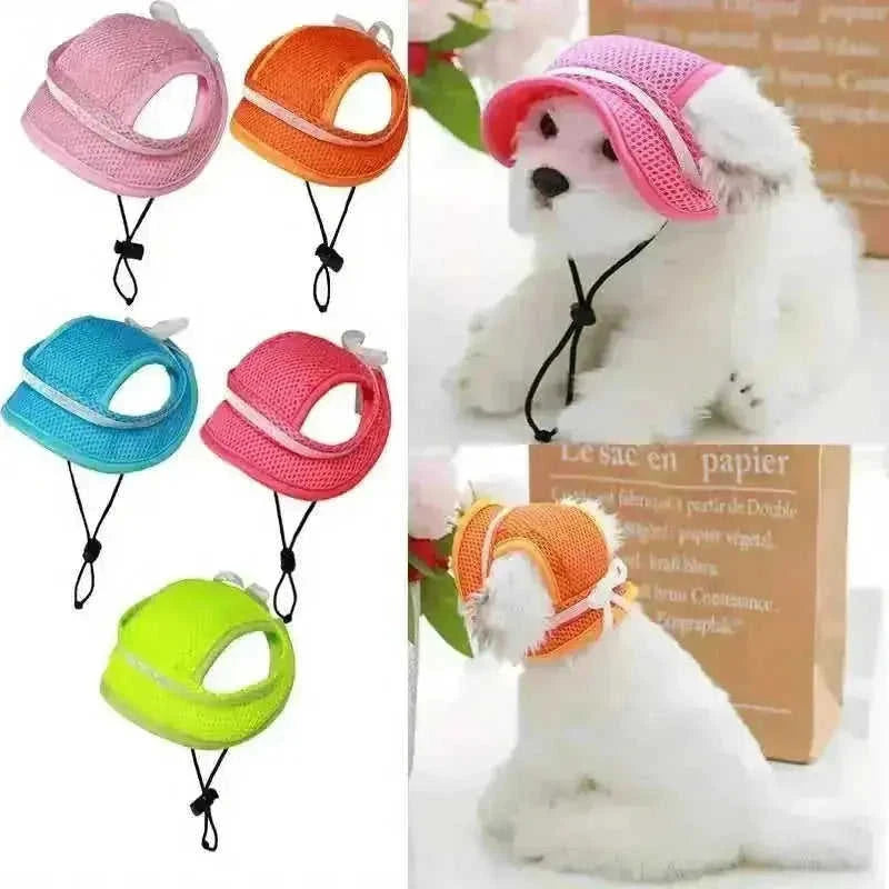 adjustable pet sun hat | uv protection for dogs | sun hat for cats | energy saving