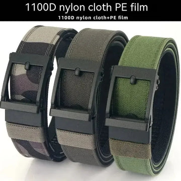 automatic buckle belt | double-layer leather belt | thickened hardened belt | energy saving