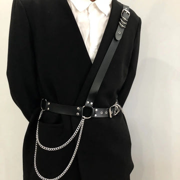 Chain Belt Single Shoulder Backpack Belt Girdle Strap meifu market