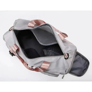 high-capacity gym bag | waterproof sports duffel | dry wet separation compartment | energy saving