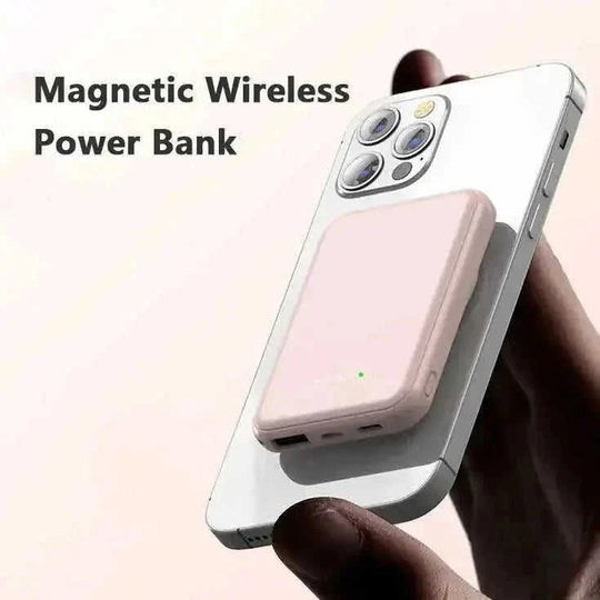 magnetic wireless power bank | 5000mah portable charger | fast charging power bank | energy saving