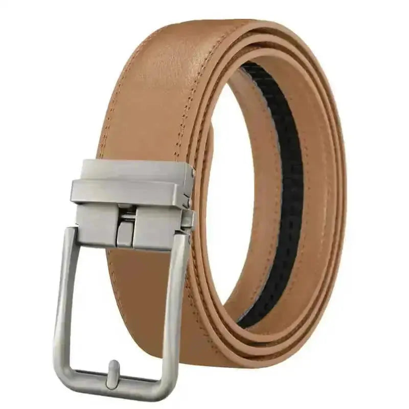 genuine leather belt | automatic buckle mechanism | stainless steel buckle | ultrasonic cleaning