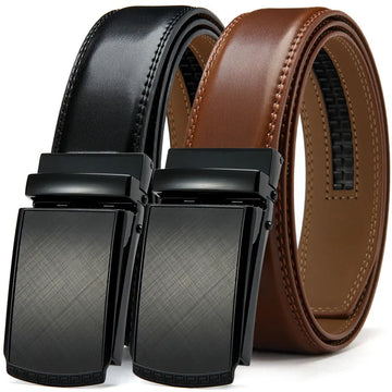 Double-sided Genuine Leather Alloy Grain Reverse Pull Simple Business Casual Pants Belt meifu market