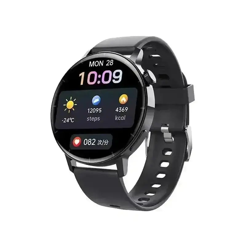 1.32" Round Screen Smartwatch - Bluetooth Calling Health & Sports Fitness Tracker Bracelet - side view