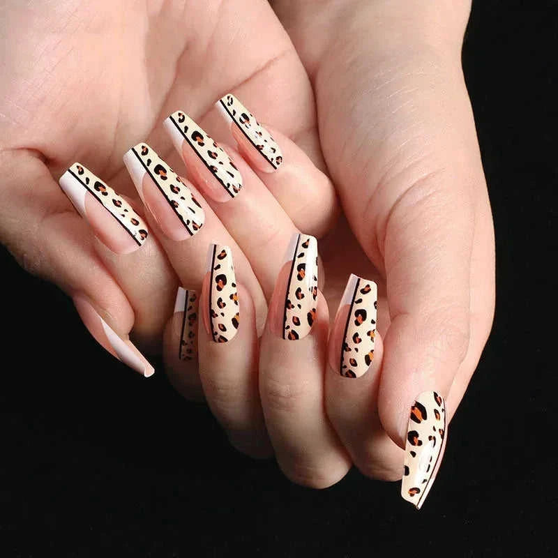 press-on nails for women | coffin shaped acrylic nails | long stiletto fake nails | energy saving