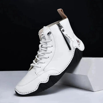 Men's High-top Handmade Leisure Ankle Boots Meifu Market