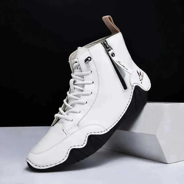 Men's High-top Handmade Leisure Ankle Boots 38 - front view 0