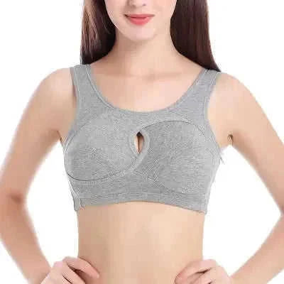 plus size cotton sleep bra | removable padded bralette | wirefree lounge bra | energy saving