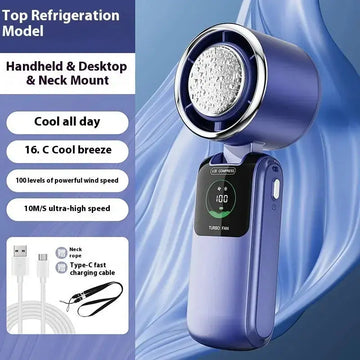 high-speed handheld fan | adjustable speed mini fan | portable folding fan | ultrasonic cleaning