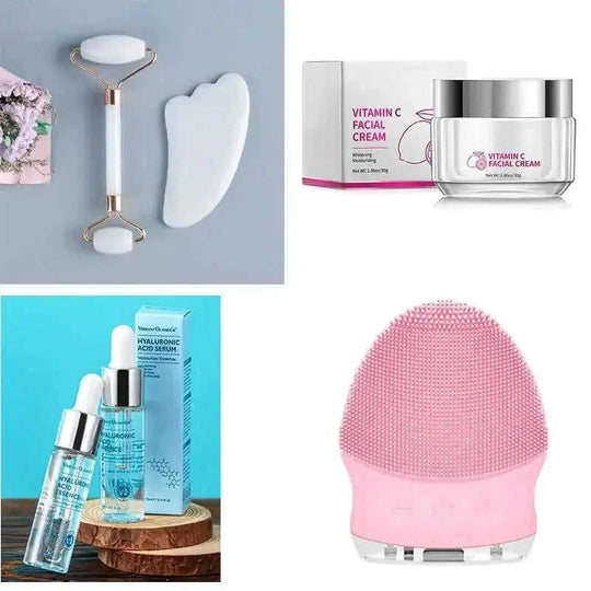 hyaluronic acid serum for dry skin | pore minimizing moisturizing cream | whitening face serum for dark spots | energy saving