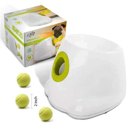 automatic dog ball launcher | interactive pet toy | durable plastic construction | ultrasonic cleaning
