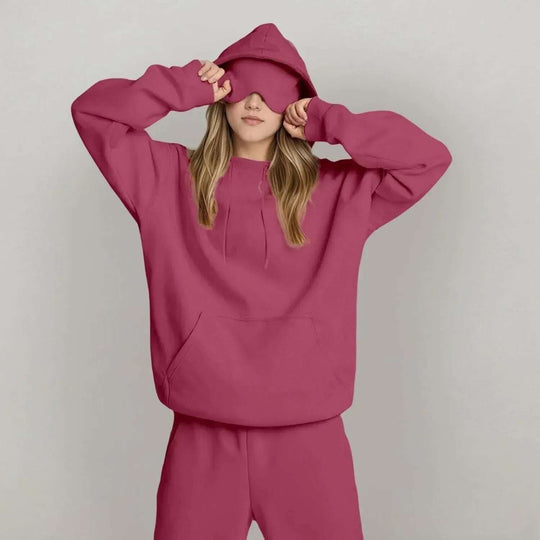 Women's Fashion Solid Color Hooded Top Meifu Market