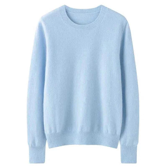 cotton-blend knit fabric | oversized fit long sleeve | breathable loose sweater | energy saving
