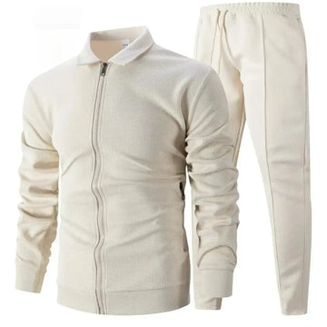 Autumn Youth Zipper Pocket Lapels Slim Fit Men's Jacket Suits - Meifu Market