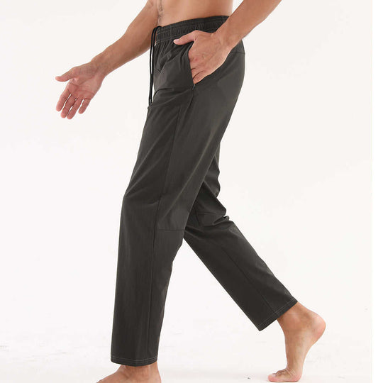 Men's Quick-Dry Athletic Pants | Nylon Loose Fit Running Gym Trousers - Meifu Market