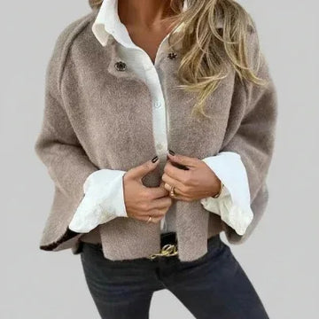 Batwing Sleeve Cardigan Women - Cropped Cashmere Jacket Loose Fit Meifu Market