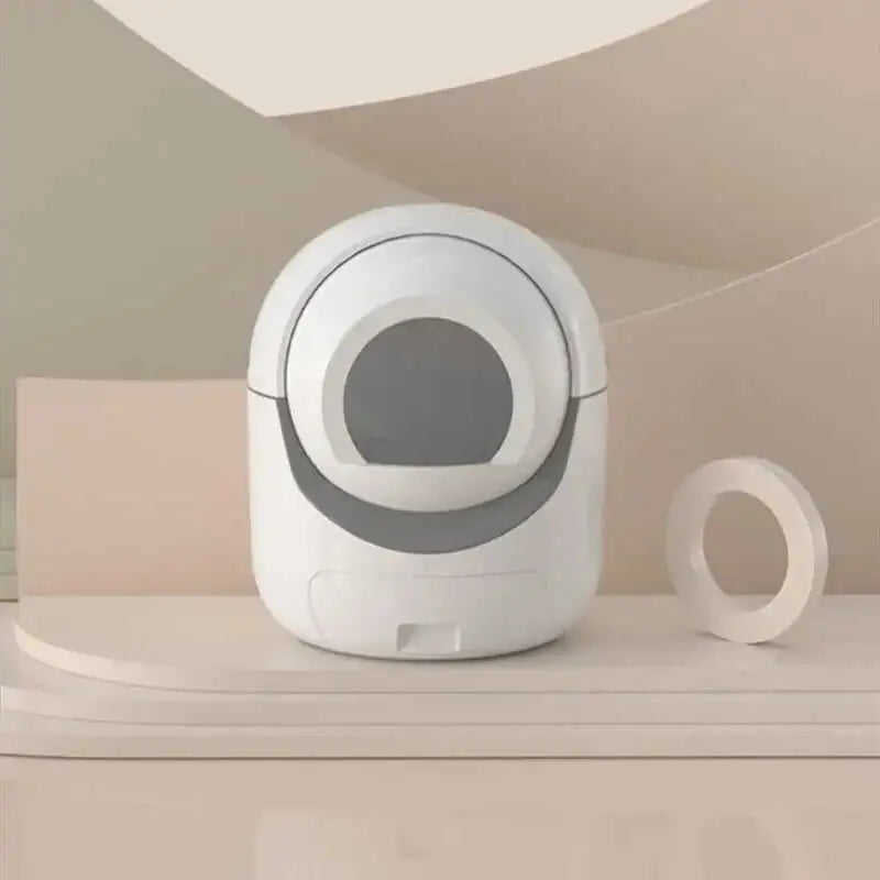 Fully Automatic Cat Litter Box Electric Deodorant Fully Enclosed 220V US - close-up detail shot