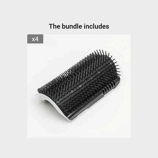 self-cleaning cat brush | silicone grooming comb | wall-mounted pet massager | ultrasonic cleaning