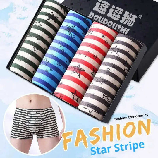Men's Boxer Briefs 4-Pack - Breathable Seamless Athletic Underwear Meifu Market