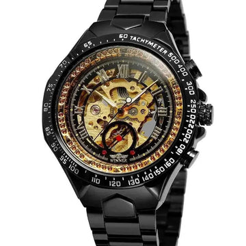 sapphire crystal glass | exhibition case back | self-winding movement | energy saving