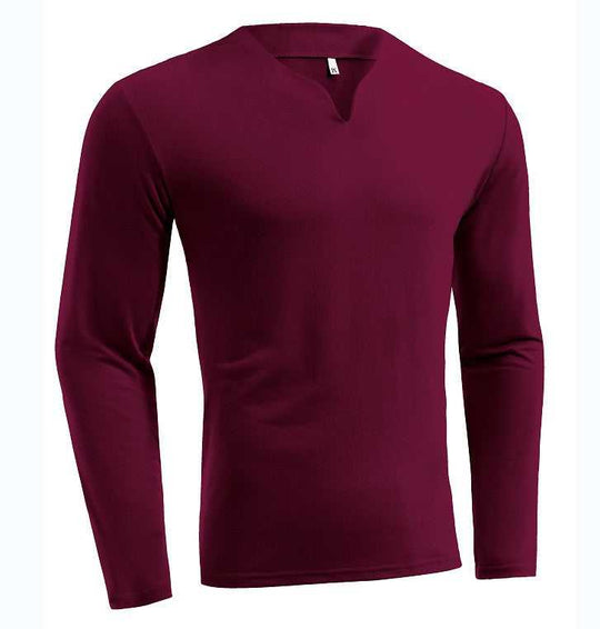 Men's Cotton Long-Sleeve Sport T-Shirt | 12 Colors, S–5XL - Meifu Market