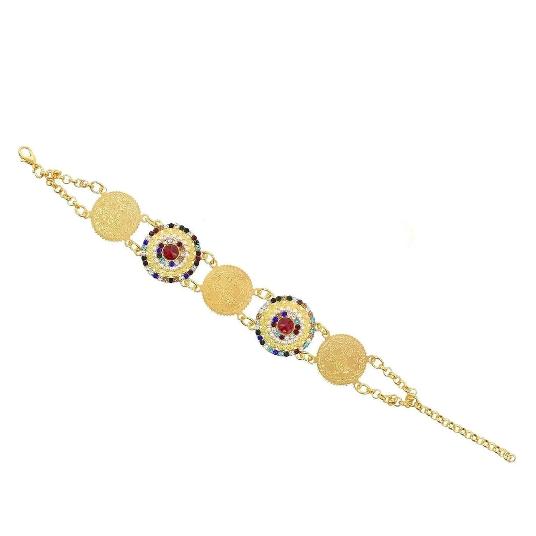 elastic turquoise bracelet | adjustable boho bangle | vintage tribal jewelry | energy saving