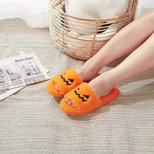 faux fur slippers for women | plush indoor house shoes | halloween costume slippers | ultrasonic cleaning