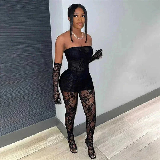 seamless body stocking suit | stretchy lace fabric | womens fashion bodysuit | ultrasonic cleaning