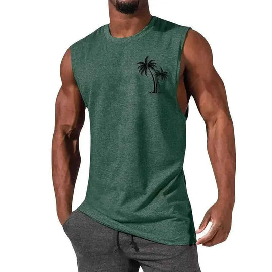 quick-dry fabric muscle tank | moisture-wicking workout vest | sleeveless athletic shirt for men | energy saving