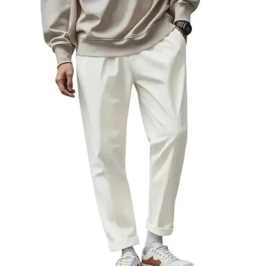 quick-dry fabric pants | elastic waistband trousers | multiple utility pockets | ultrasonic cleaning