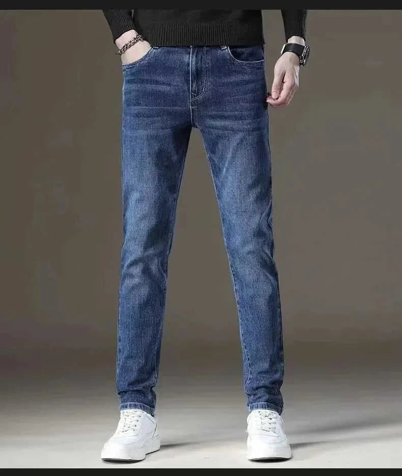 stretch denim jeans for men | lightweight summer jeans | breathable thin jeans | energy saving