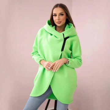 Women's Plus Size Solid Color Coat Meifu Market