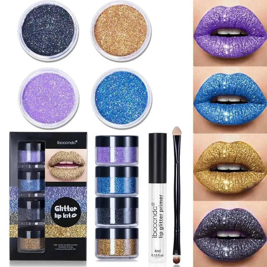 glitter lip gloss kit | waterproof lip gloss | long lasting lipstick | ultrasonic cleaning