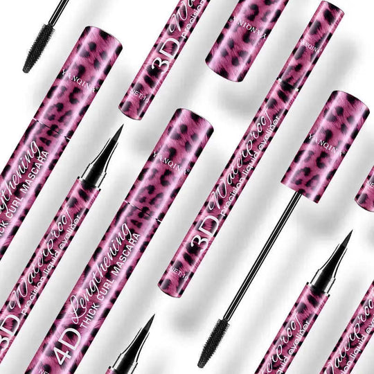 Makeup Red Leopard Eyeliner and Mascara Set Leopard - red leopard eyeliner and mascara set - cyber commute llc detail view