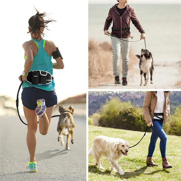 Dog Training Leash Waist Bag Hands-Free Outdoor Pet Running Walking Leash Portable Dog Food Water Cup Storage Bags Meifu Market