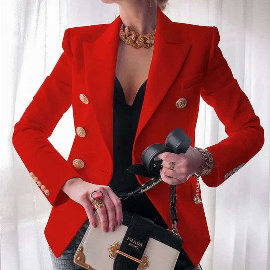 Women's New Solid Color Fashion Casual Suit Short Jacket Meifu Market