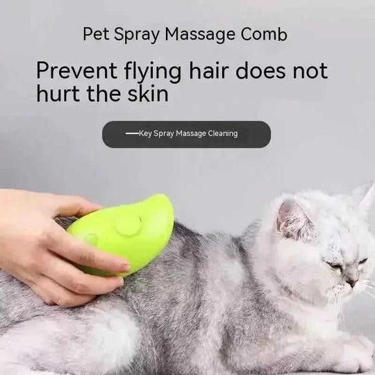 3 In 1 Cat Steam Brush Steamy Dog Brush Electric Spray Cat Hair Brushes For Massage Pet Grooming Comb Hair Removal Combs - Meifu Market