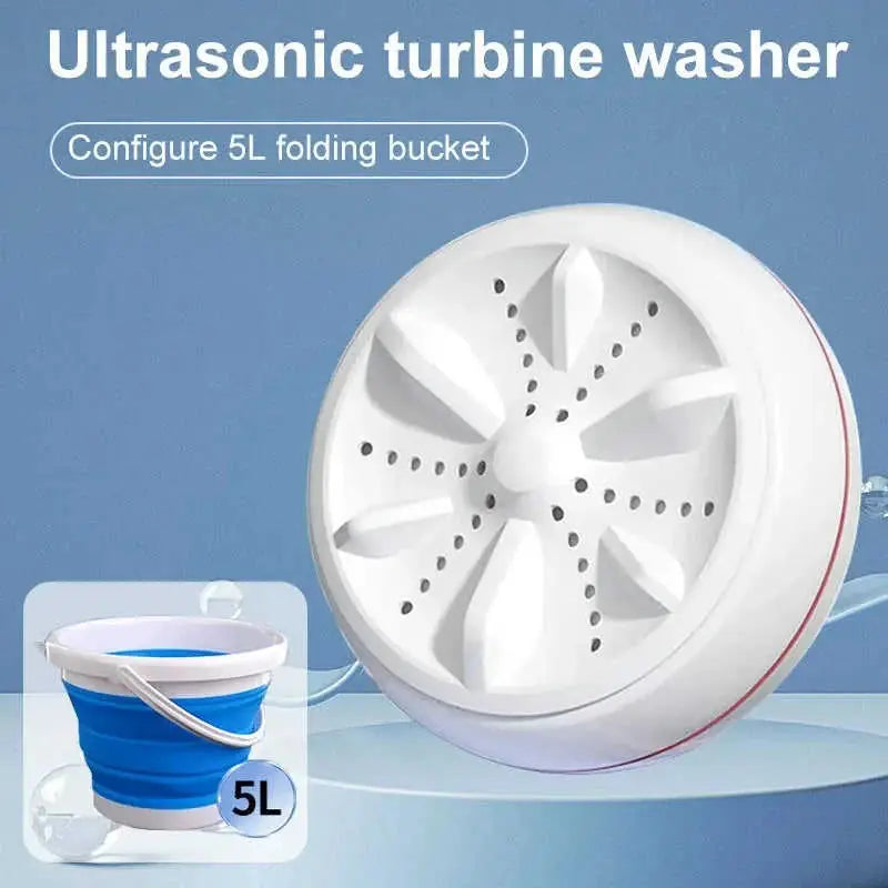 portable turbine washing machine | compact mini washer | lightweight laundry appliance | ultrasonic cleaning
