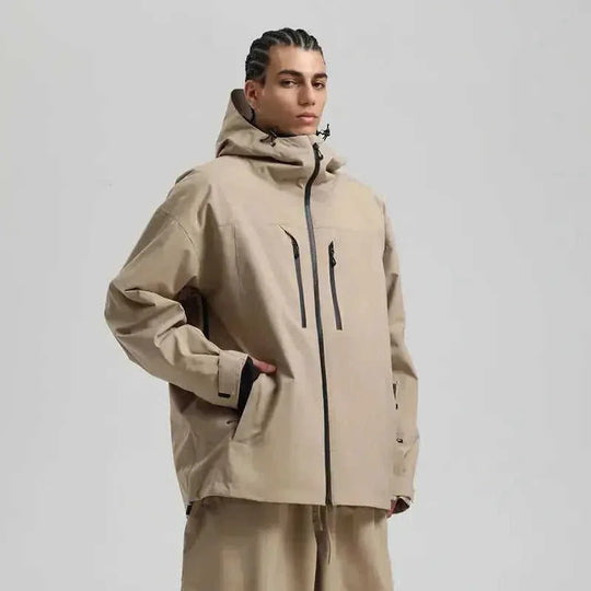 waterproof breathable fabric | insulated ski jacket | mens loose fit snowsuit | ultrasonic cleaning