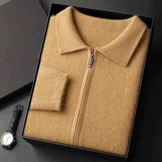 mens wool blend cardigan | oversized fit sweater coat | lightweight knitwear for layering | energy saving