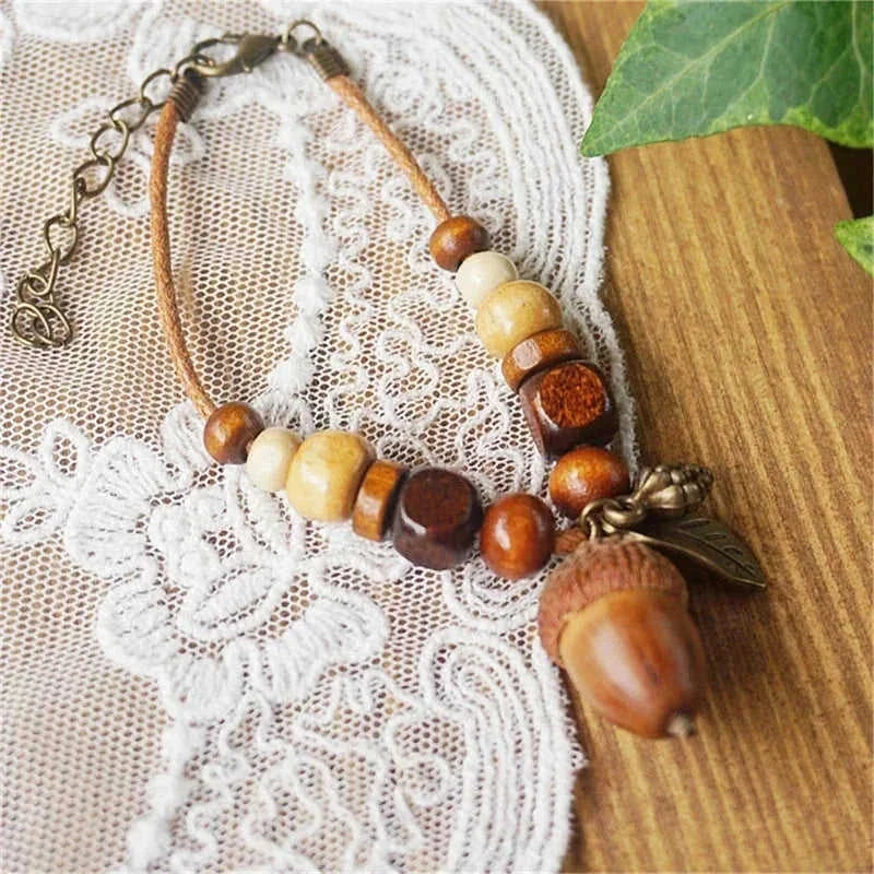 vintage tribal necklace | boho leather jewelry | double layered braided necklace | energy saving