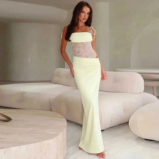 lace-up back dress | bodycon midi dress | beach party attire | ultrasonic cleaning